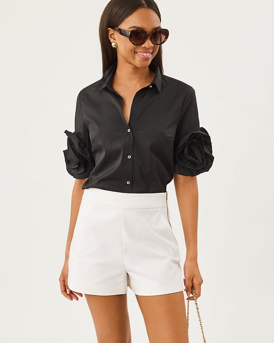 Lilly Pulitzer - The Flower Lilly Shirt - Noir