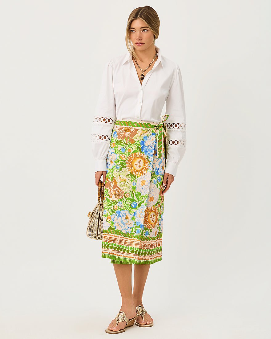 Lilly Pulitzer - The Lace Inset Lilly Shirt - Resort White