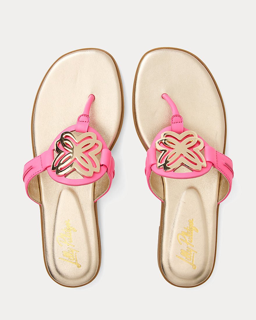 Lilly Pulitzer - The Lilly Sandal - Gold Metallic