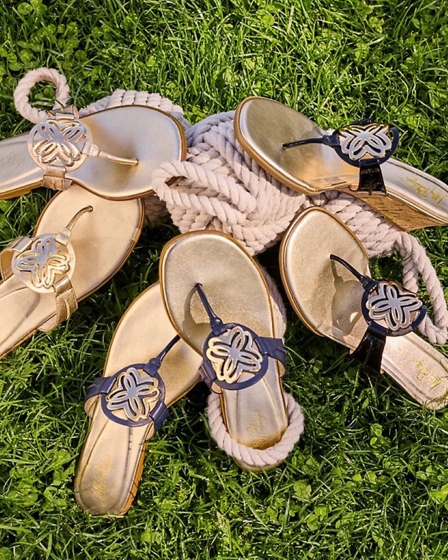 Lilly Pulitzer - The Lilly Sandal - True Navy