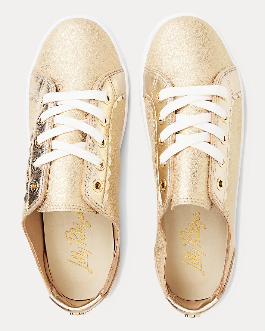 Lilly Pulitzer - The Lilly Sneaker - Gold Metallic