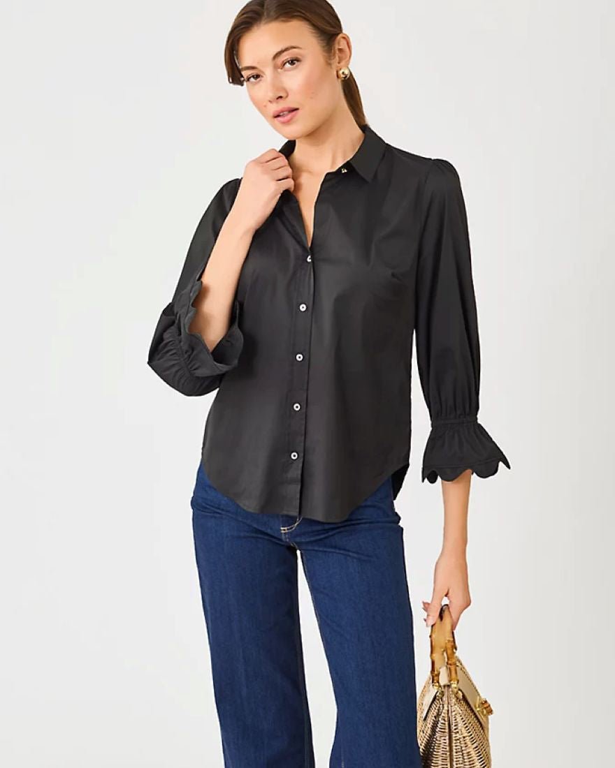 Lilly Pulitzer - The Ricrac Lilly Shirt - Noir