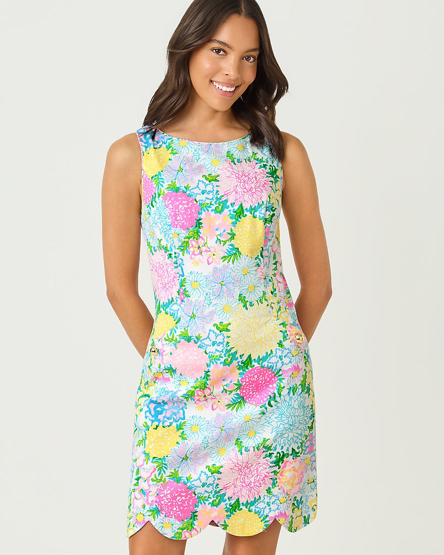 Lilly Pulitzer - The Scallop Lilly Shift Dress - Multi Lilly Garden