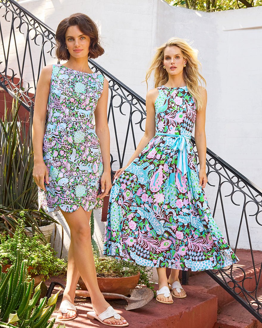 Lilly Pulitzer - The Scallop Lilly Shift Dress - Multi Royal Zoo