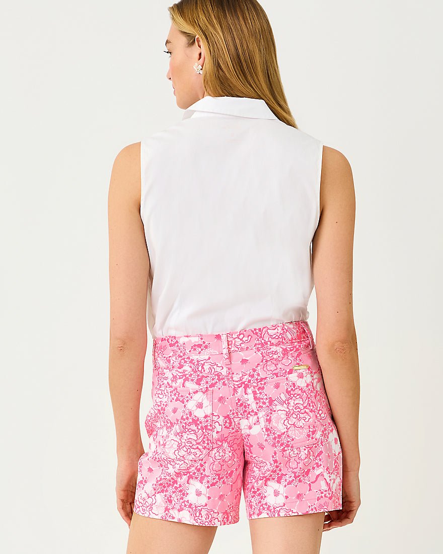 Lilly Pulitzer - The Sleeveless Flower Fit Shirt - Resort White