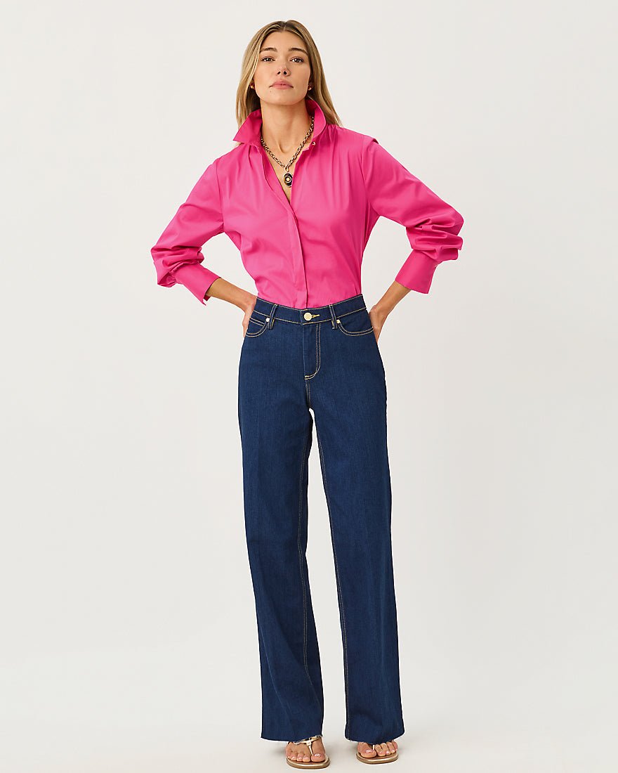 Lilly Pulitzer - The Tie Lilly Shirt - Pink Aster