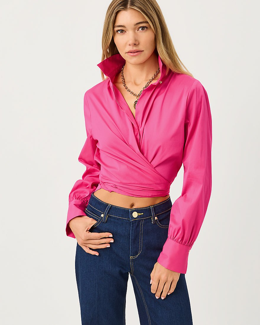 Lilly Pulitzer - The Tie Lilly Shirt - Pink Aster