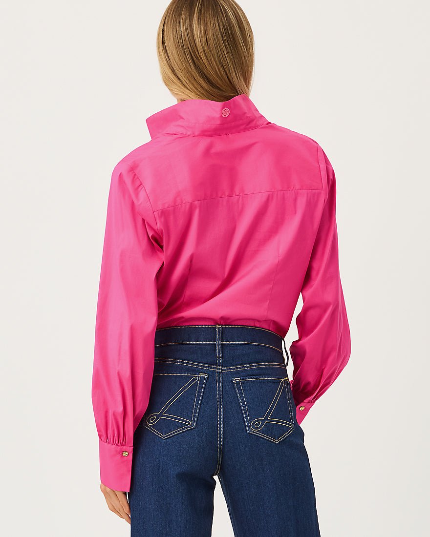Lilly Pulitzer - The Tie Lilly Shirt - Pink Aster