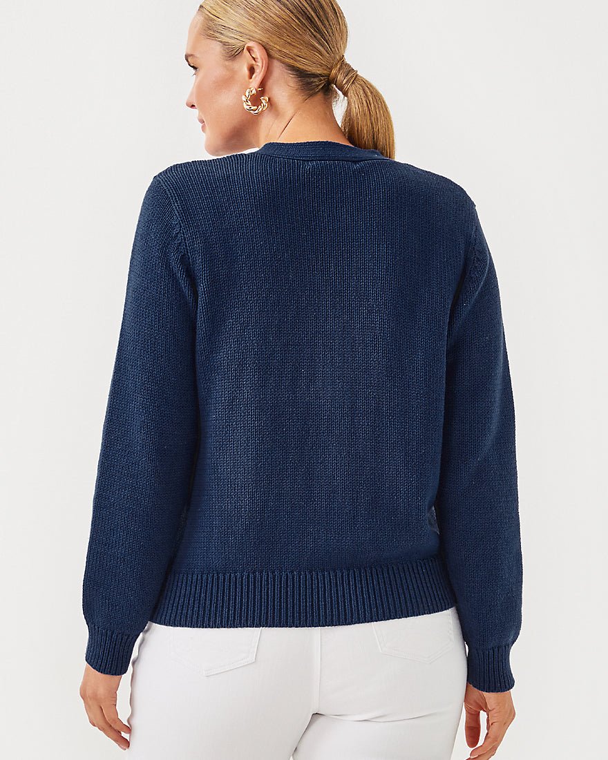 Lilly Pulitzer - Tippery Cardigan - Low Tide Navy