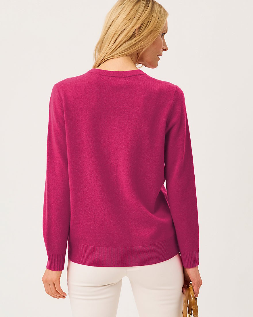Lilly Pulitzer - Tippery Longer Length Cashmere Cardigan - Berry Bouquet