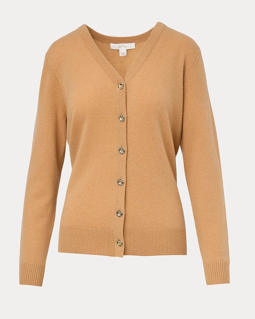 Lilly Pulitzer - Tippery Longer Length Cashmere Cardigan - Heathered Iced Latte