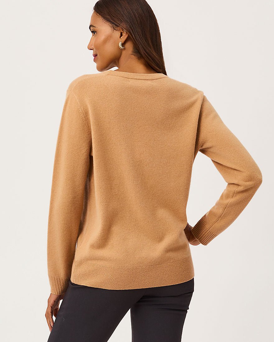 Lilly Pulitzer - Tippery Longer Length Cashmere Cardigan - Heathered Iced Latte