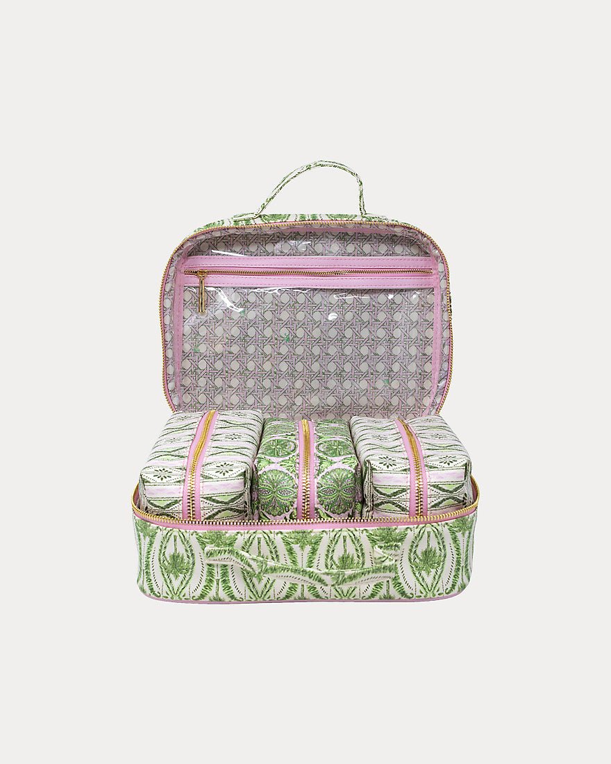 Lilly Pulitzer - Toiletry Case - Coconut Textured Palm Stripe