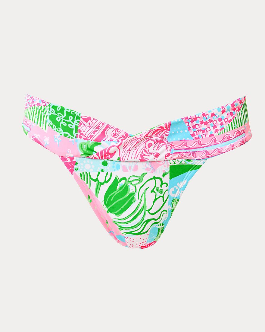 Lilly Pulitzer - Trey Bikini Bottom - Multi Crazy Quilt