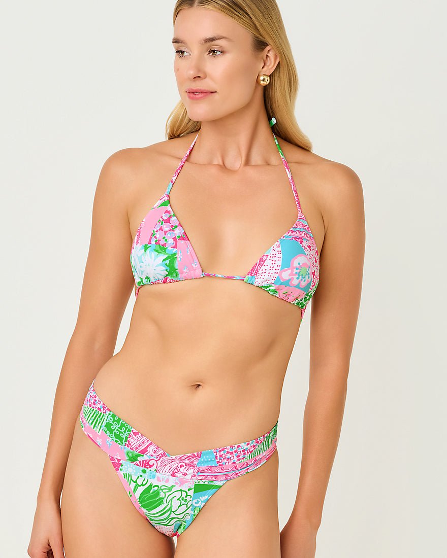 Lilly Pulitzer - Trey Bikini Bottom - Multi Crazy Quilt