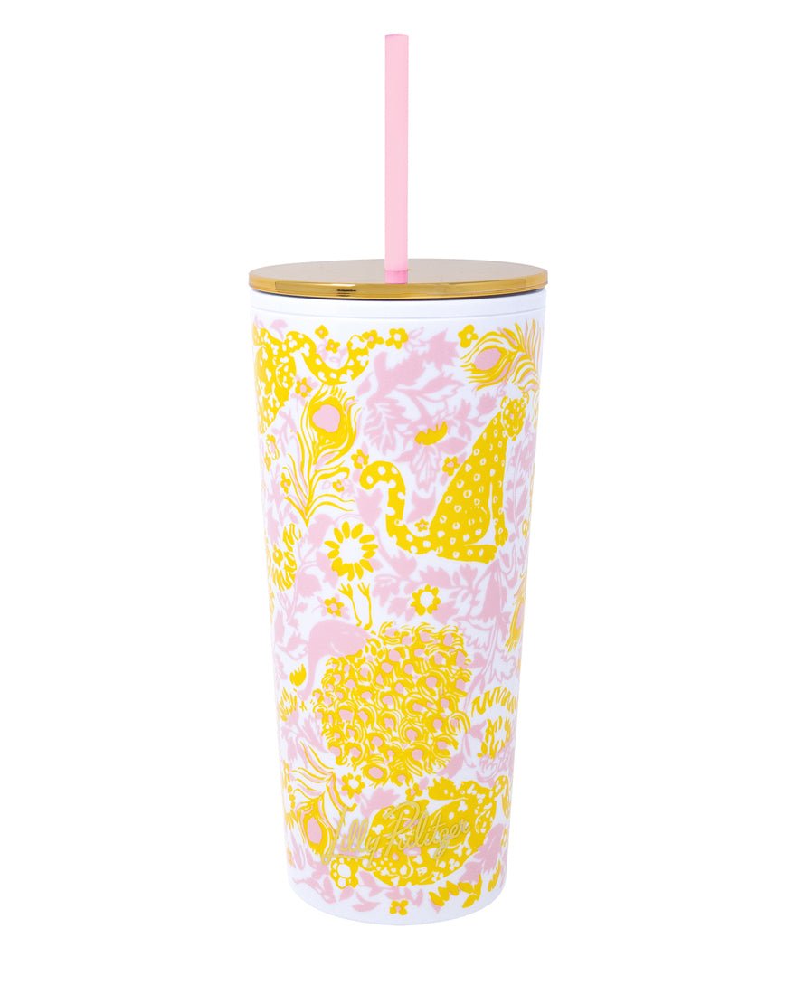 Lilly Pulitzer - Tumbler With Straw - Royal Zoo