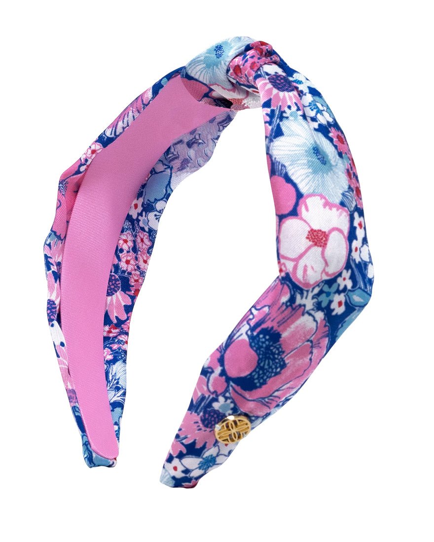 Lilly Pulitzer - Twist Knot Headband - Starlight Navy In All Her Glory