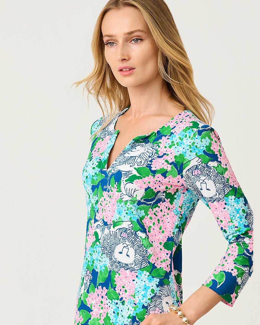 Lilly Pulitzer - Upf 50 Plus Nadine Dress - Starlight Navy Lydia The Lion
