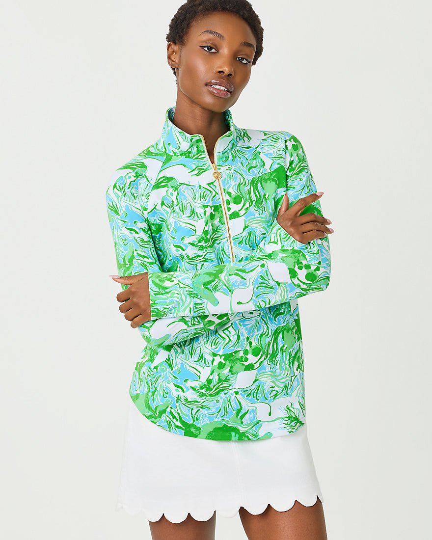 Lilly Pulitzer - Upf 50 Plus Skipper Popover - Capri Blue Galloping Gals