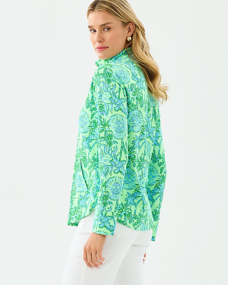 Lilly Pulitzer - Upf 50 Plus Skipper Popover - Cool Mint Catchin Rays