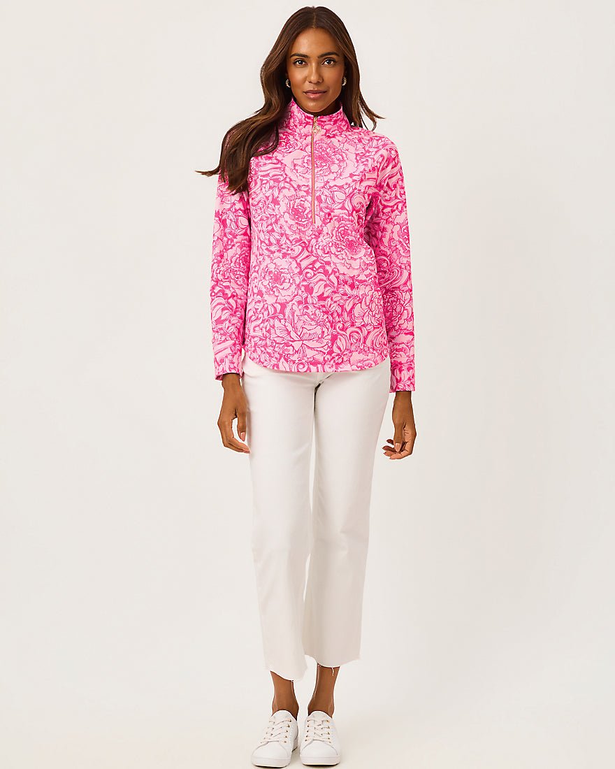 Lilly Pulitzer - Upf 50 Plus Skipper Popover - Pink Aster A Rose By Any Other Name