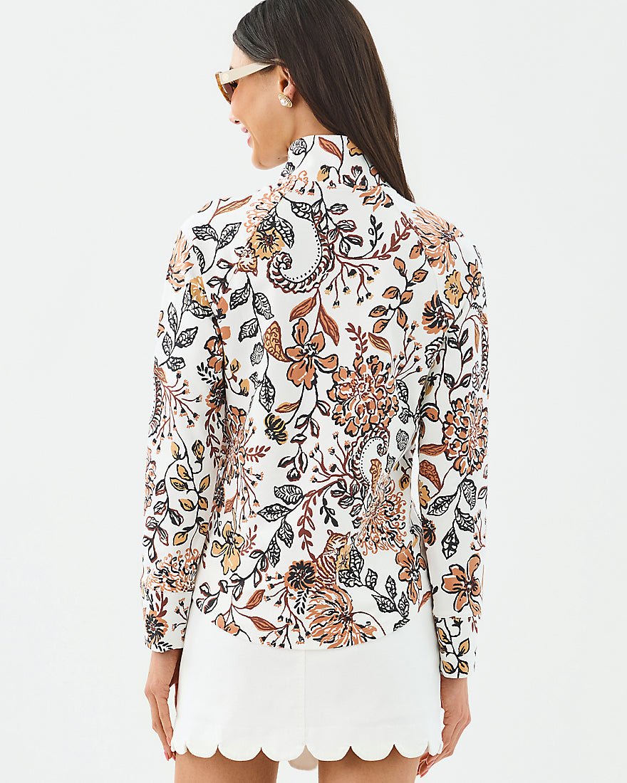 Lilly Pulitzer - Upf 50 Plus Skipper Popover - Tropicalia Purple Elephant In The Bloom