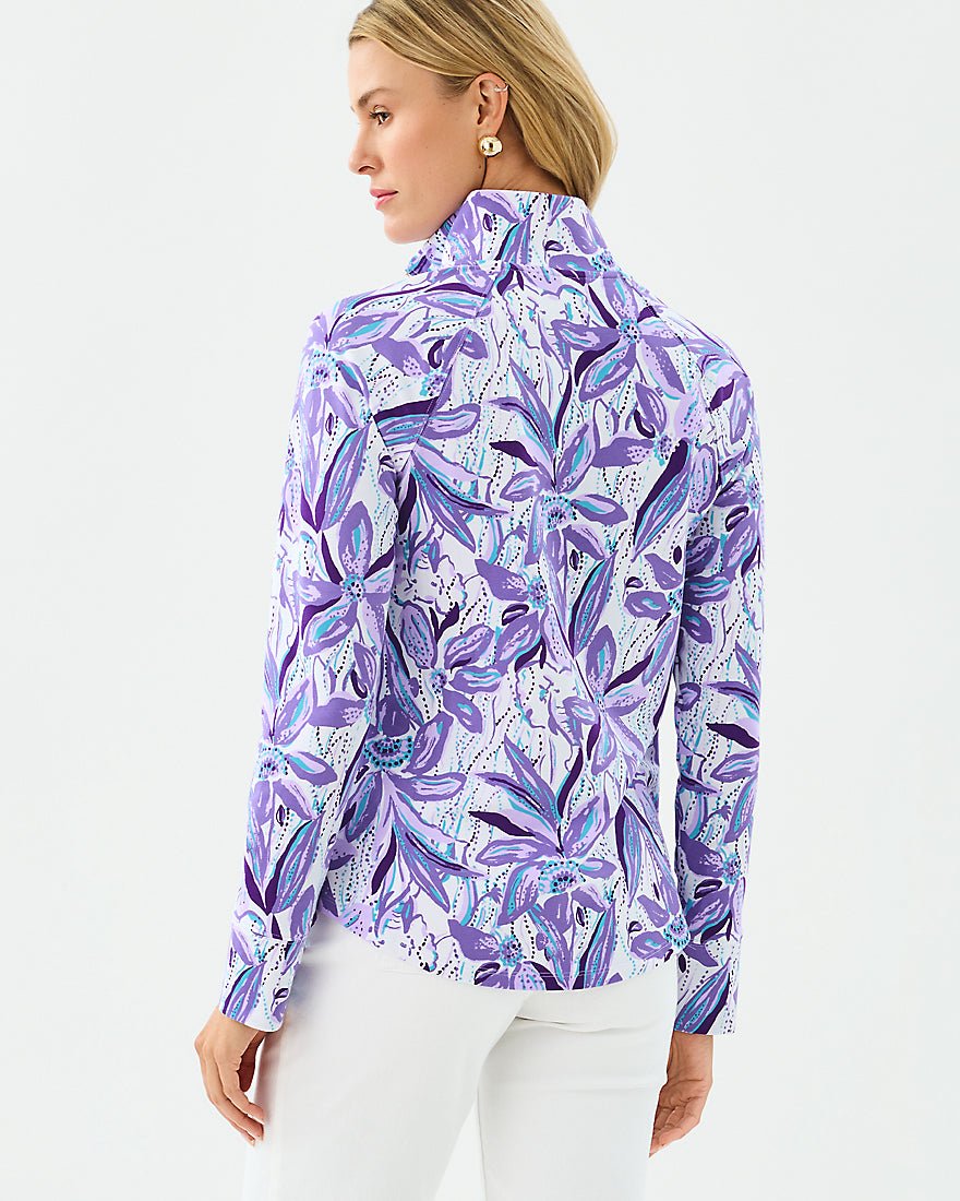 Lilly Pulitzer - Upf 50 Plus Skipper Popover - Tropicalia Purple Elephant In The Bloom