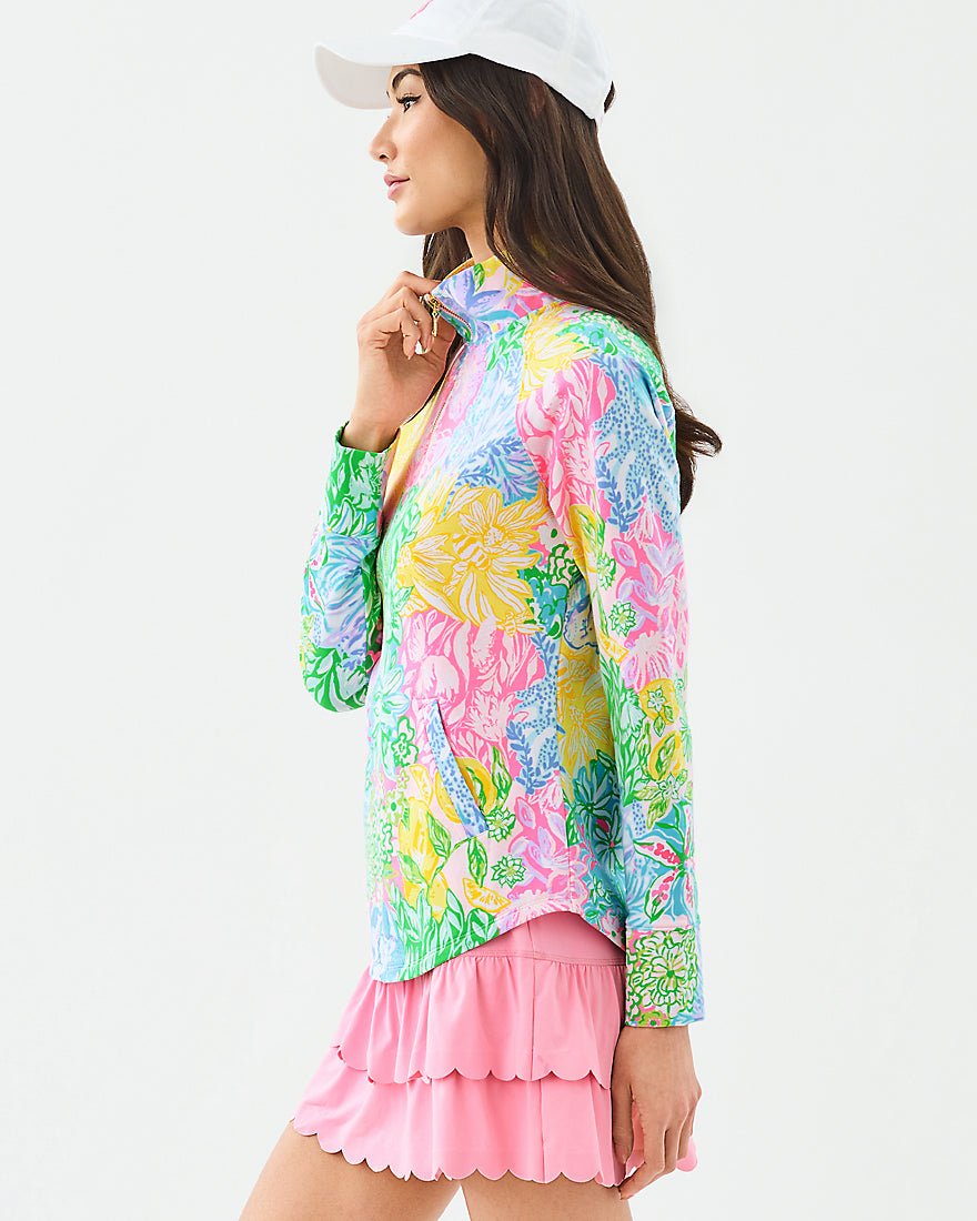 Lilly Pulitzer - Upf 50 Plus Skipper Popover - Tropicalia Purple Elephant In The Bloom