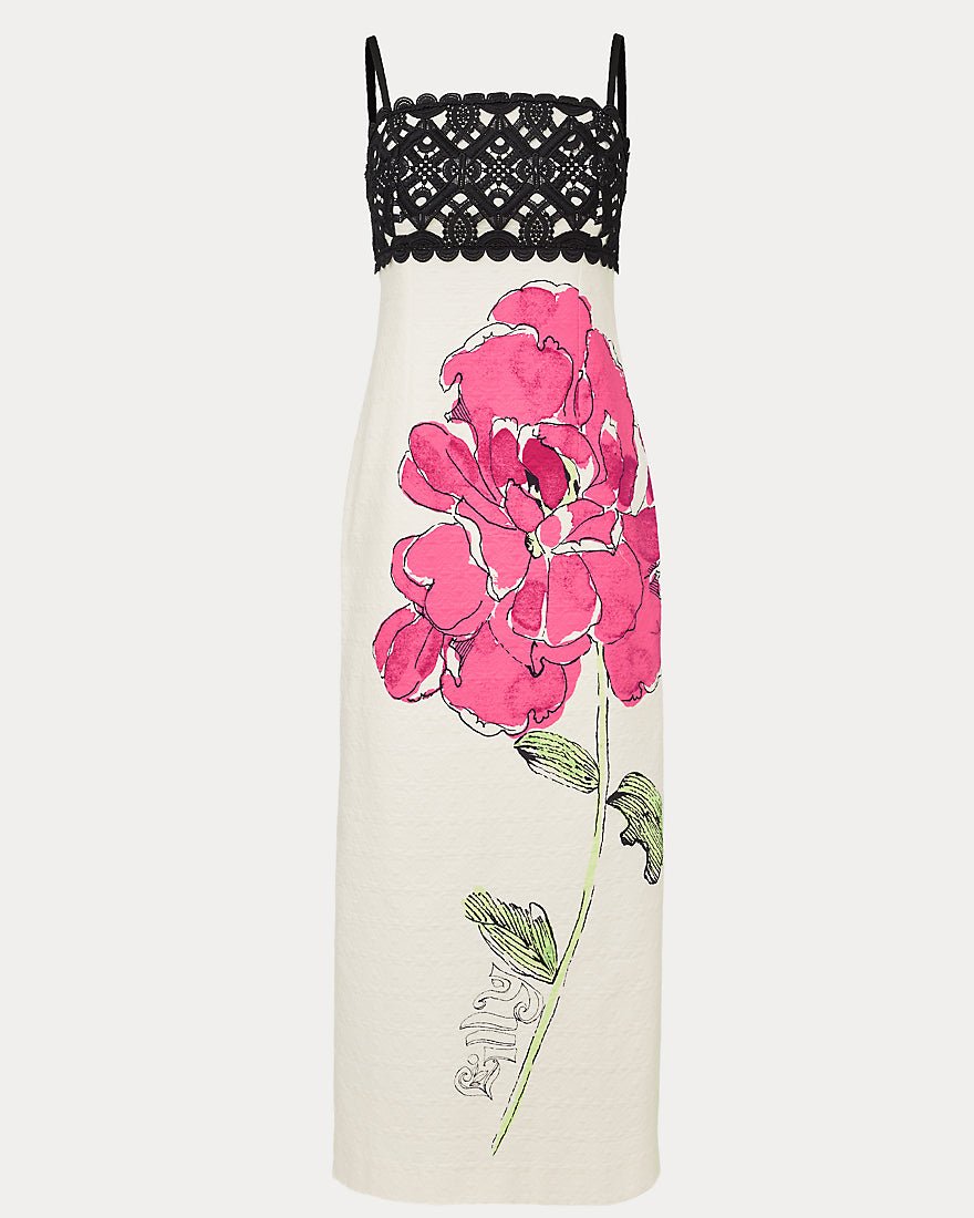 Lilly Pulitzer - Vena Stretch Maxi Dress - Coconut Oversized Big Lillys