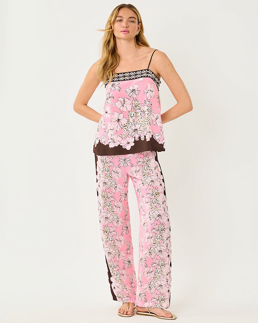 Lilly Pulitzer - Vianna Silk Palazzo Pant - Coco Beach Wildness