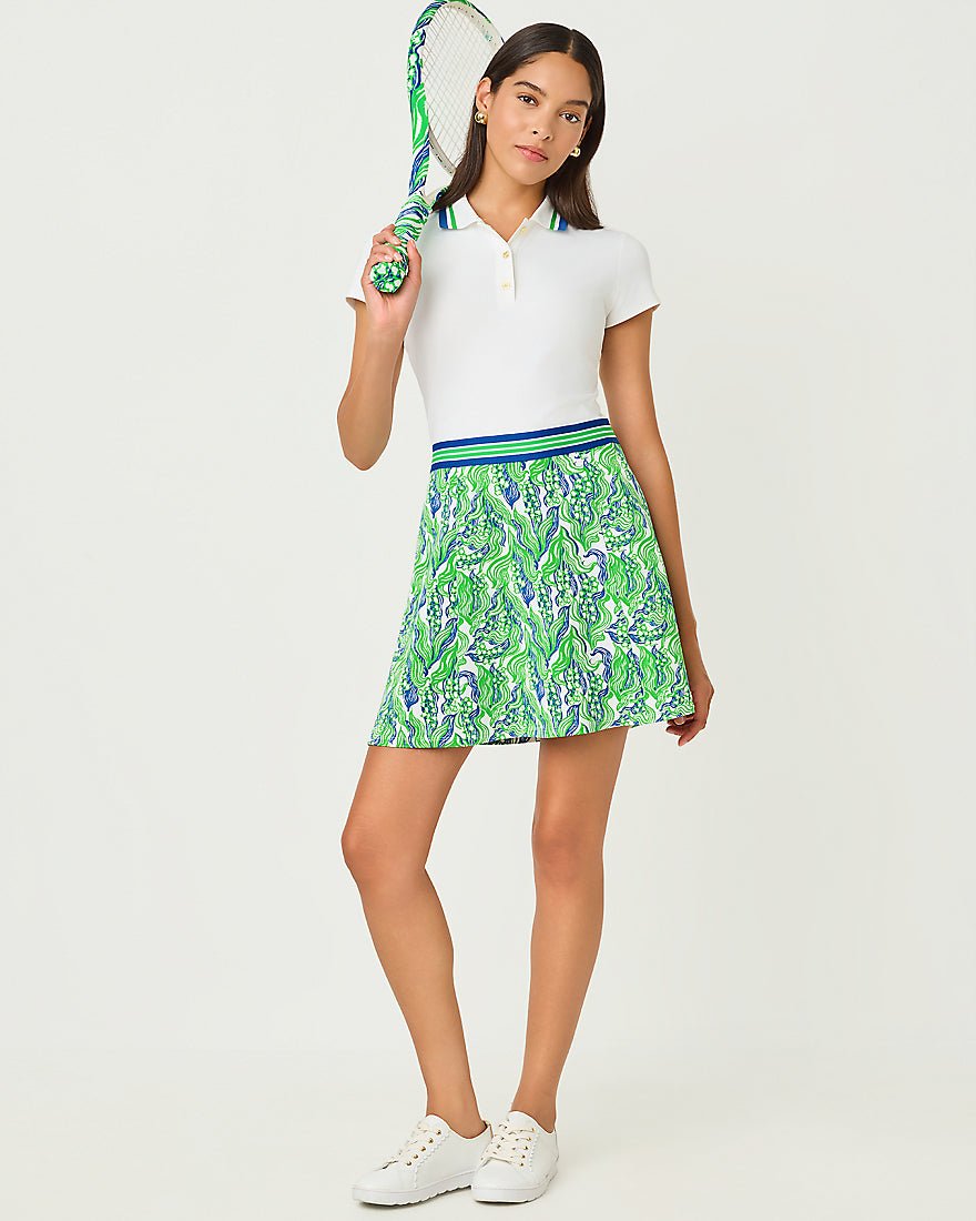 Lilly Pulitzer - Viento Dress Upf 50 Plus - Putting Green Lilly Of The Valley
