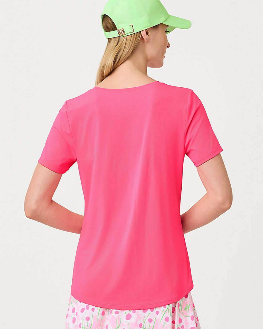 Lilly Pulitzer - Westley Active Tee Upf 50 Plus - Cherry Blossom Pink