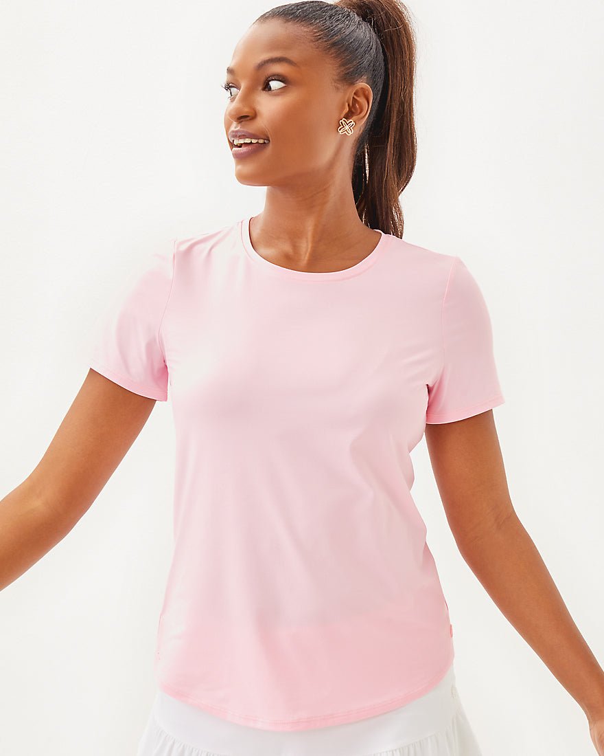 Lilly Pulitzer - Westley Active Tee Upf 50 Plus - Pink Muse