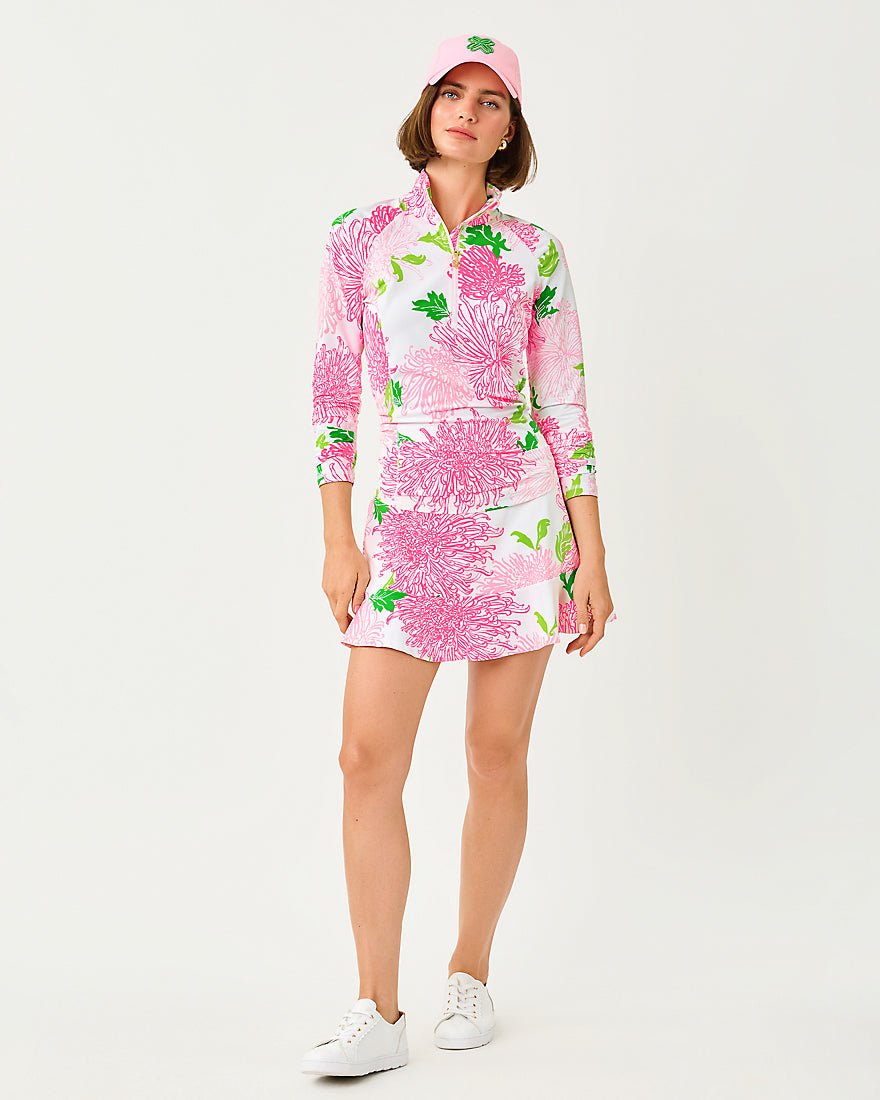 Lilly Pulitzer - Zadora High Rise Skort Upf 50 Plus - Resort White Lil Go With The Flow