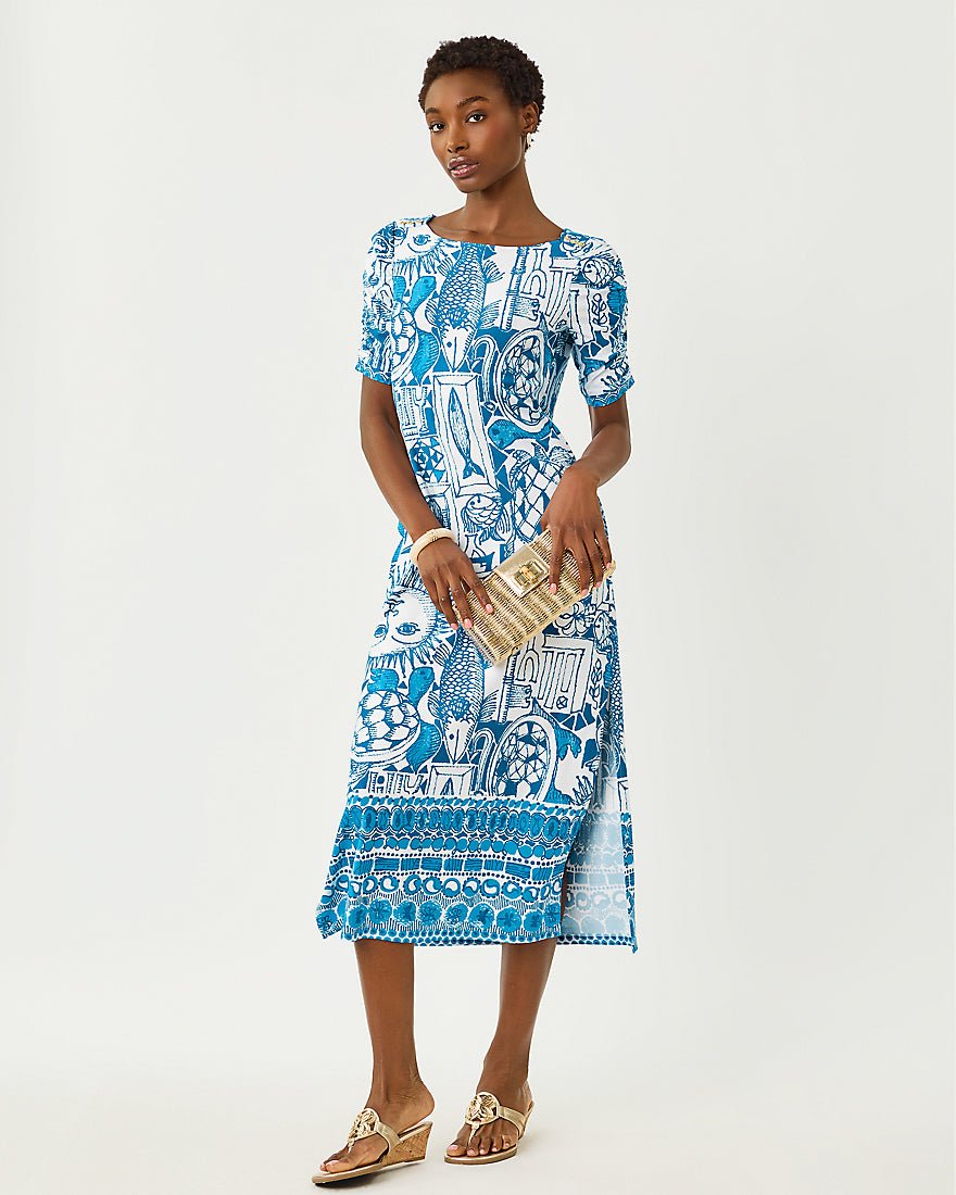 Lilly Pulitzer - Zarah Upf 50 Plus Dress - Resort White Oversized Harlillyquin