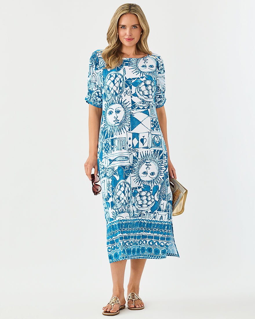 Lilly Pulitzer - Zarah Upf 50 Plus Dress - Resort White Oversized Harlillyquin