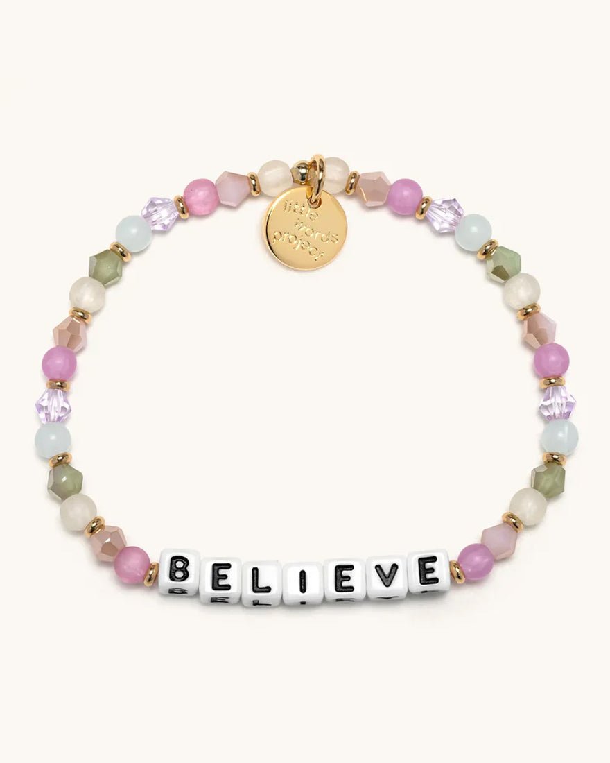 Little Words Project - Believe Bracelet - White Butterfly Effect