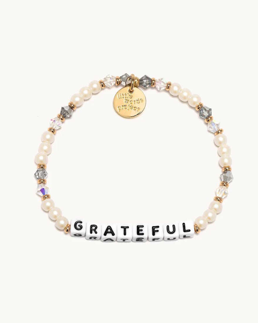 Little Words Project - Grateful Bracelet - White Shiny Things