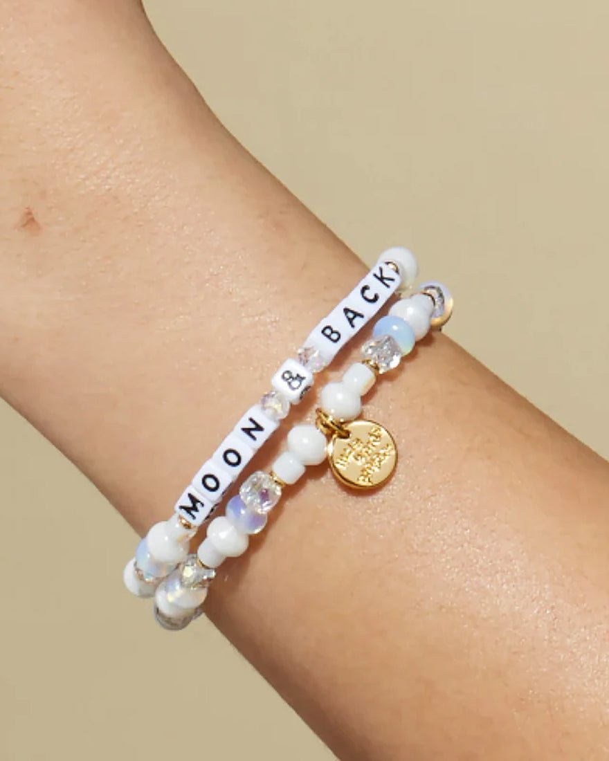 Little Words Project - Moon And Back Bracelet - White Purely Devoted