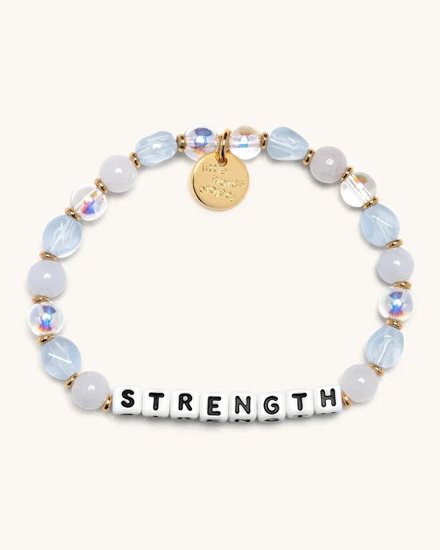 Little Words Project - Strength Bracelet - White Superhero