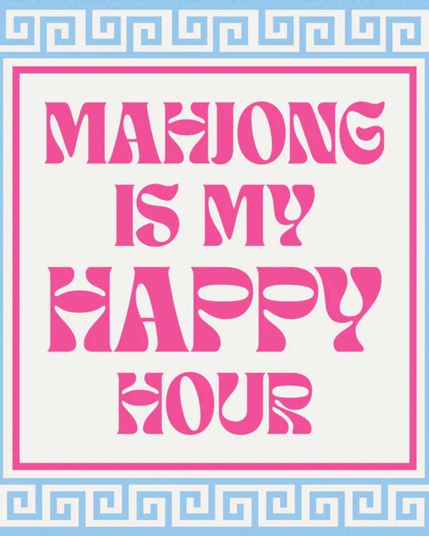 Soiree Sisters - Mahjong Cocktail Funny Napkin - Mahjong Happy Hour
