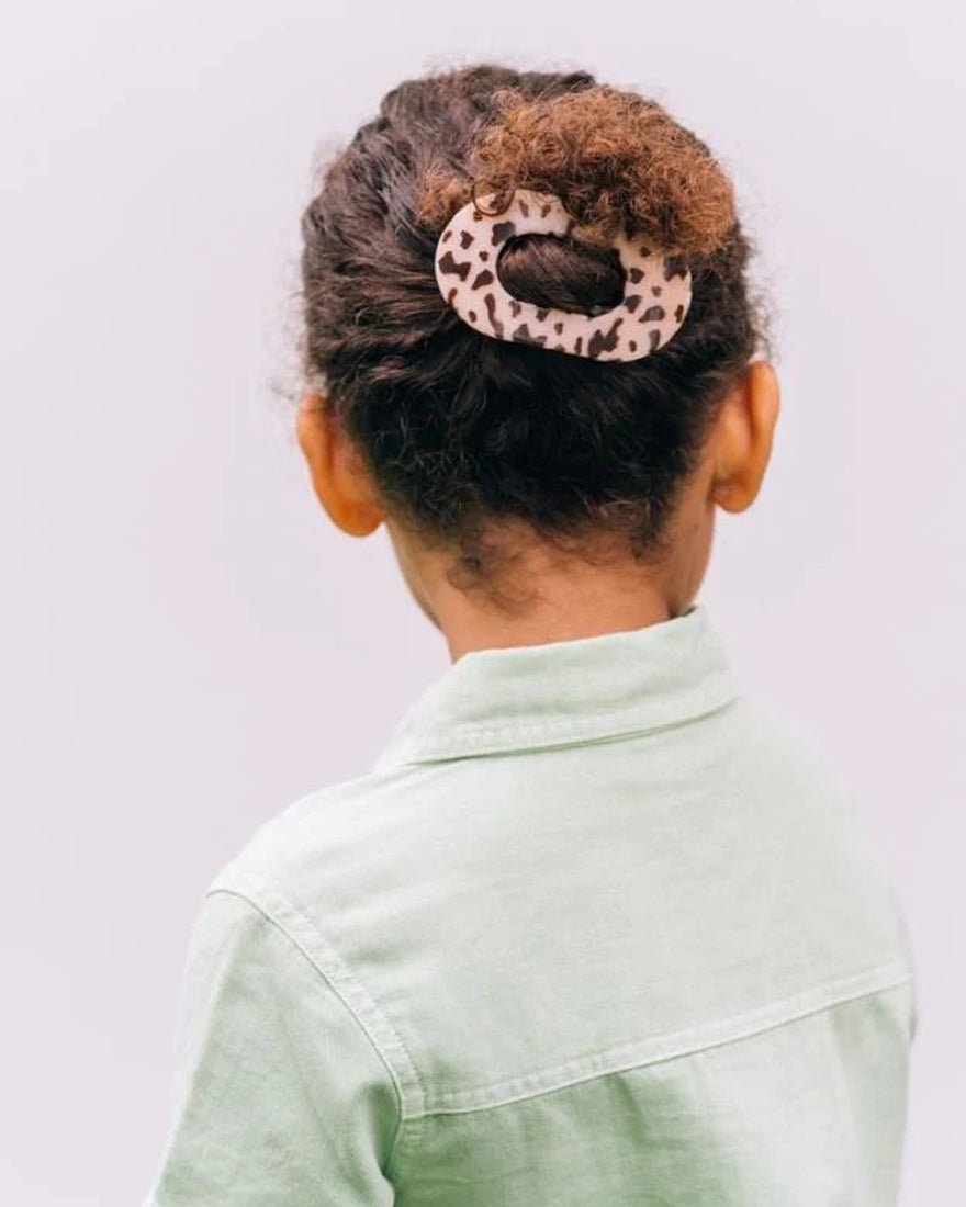 Teleties - Flat Round Hair Clip - Almond Beige