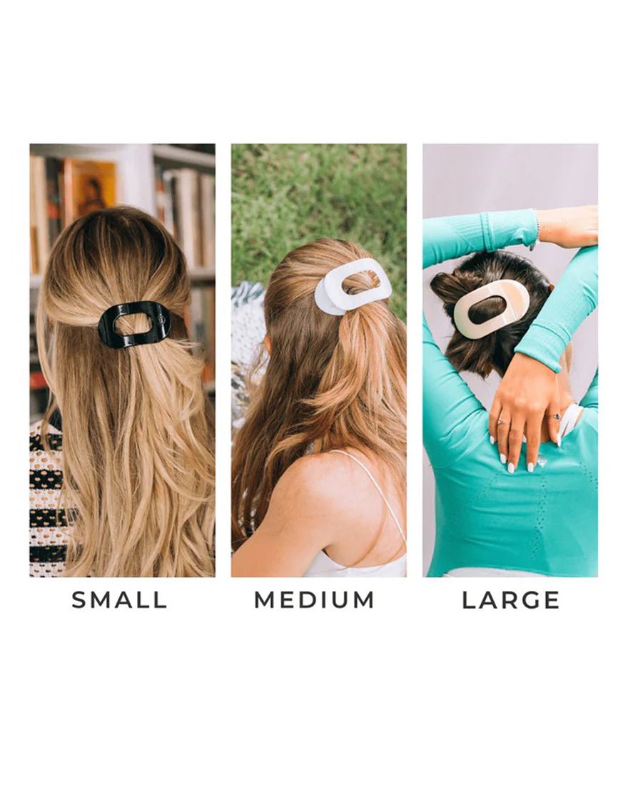 Teleties - Flat Round Hair Clip - Almond Beige