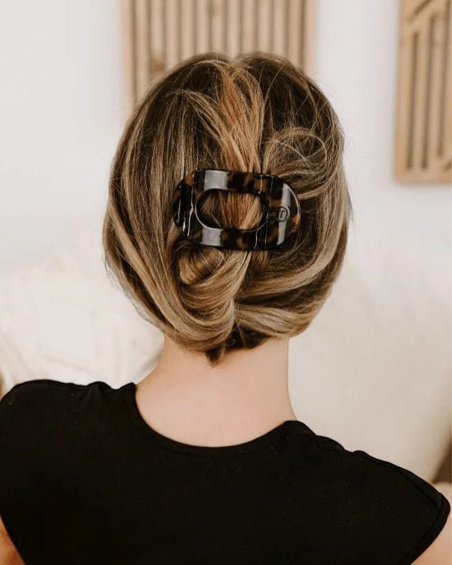 Teleties - Flat Round Hair Clip - Almond Beige
