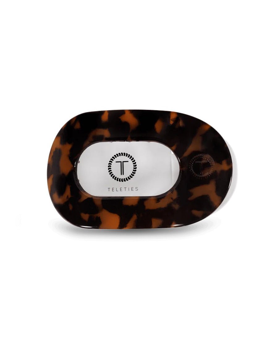 Teleties - Flat Round Hair Clip - Almond Beige