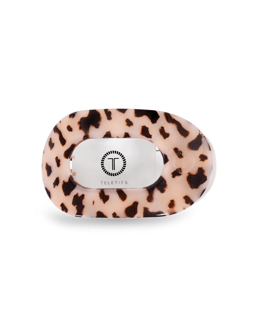 Teleties - Flat Round Hair Clip - Almond Beige