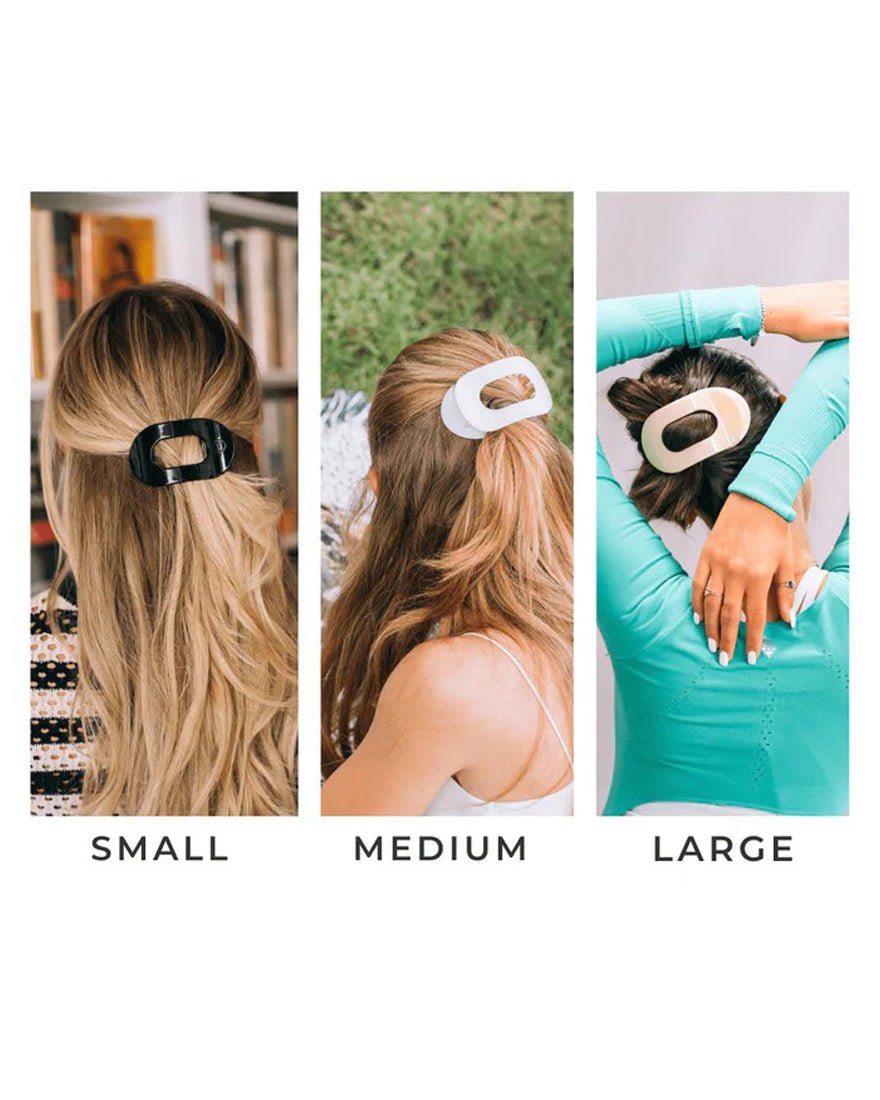 Teleties - Flat Round Hair Clip - Almond Beige