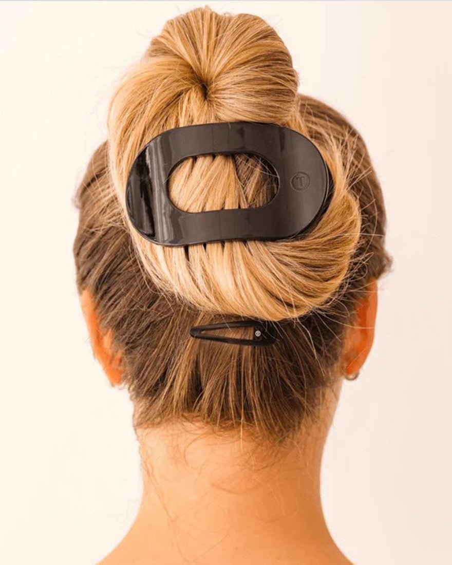 Teleties - Flat Round Hair Clip - Almond Beige