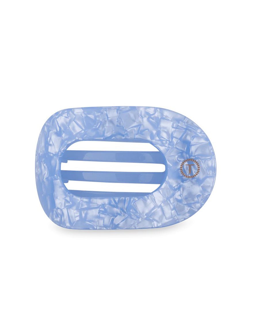 Teleties - Flat Round Hair Clips - Blue Lagoon