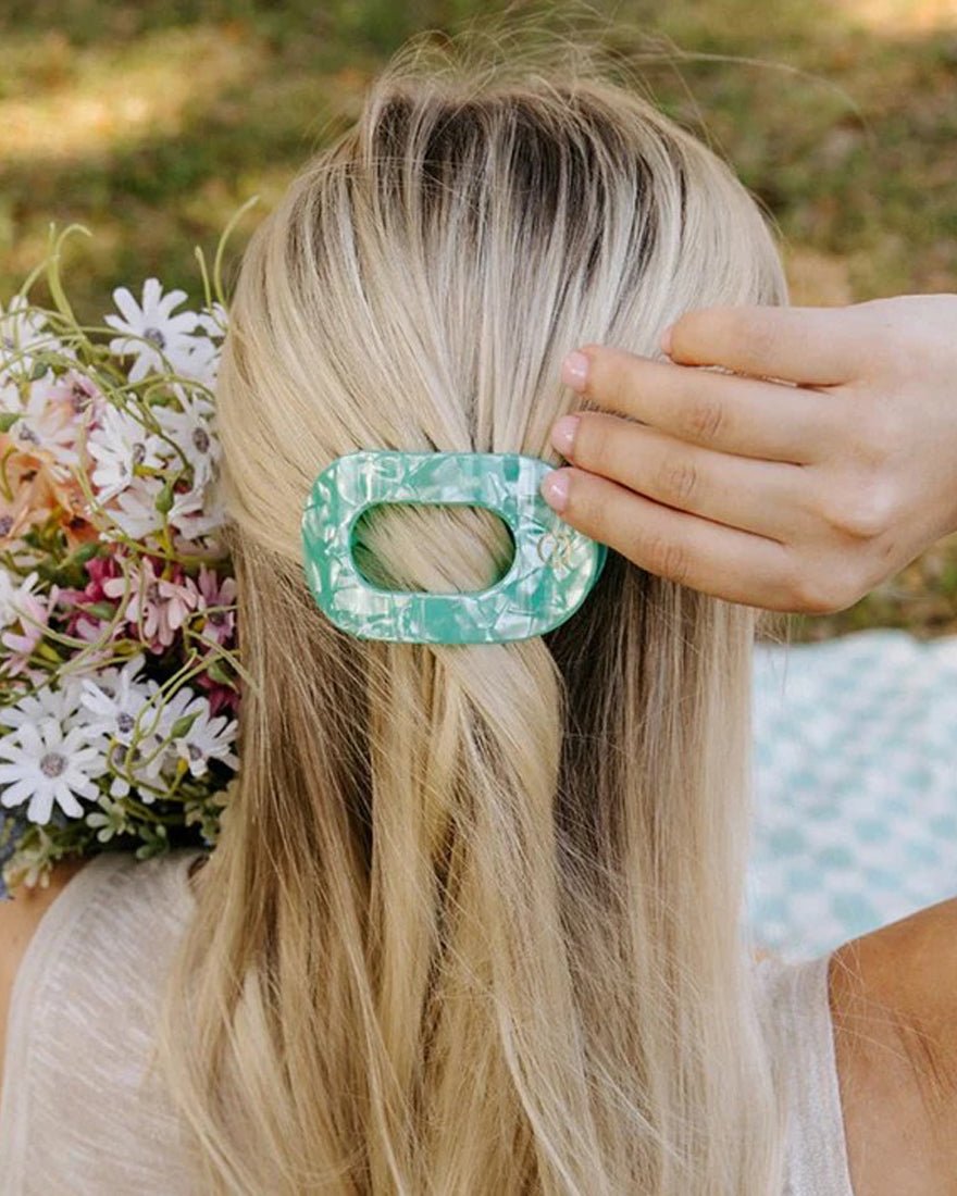 Teleties - Flat Round Hair Clips - Spring Splash